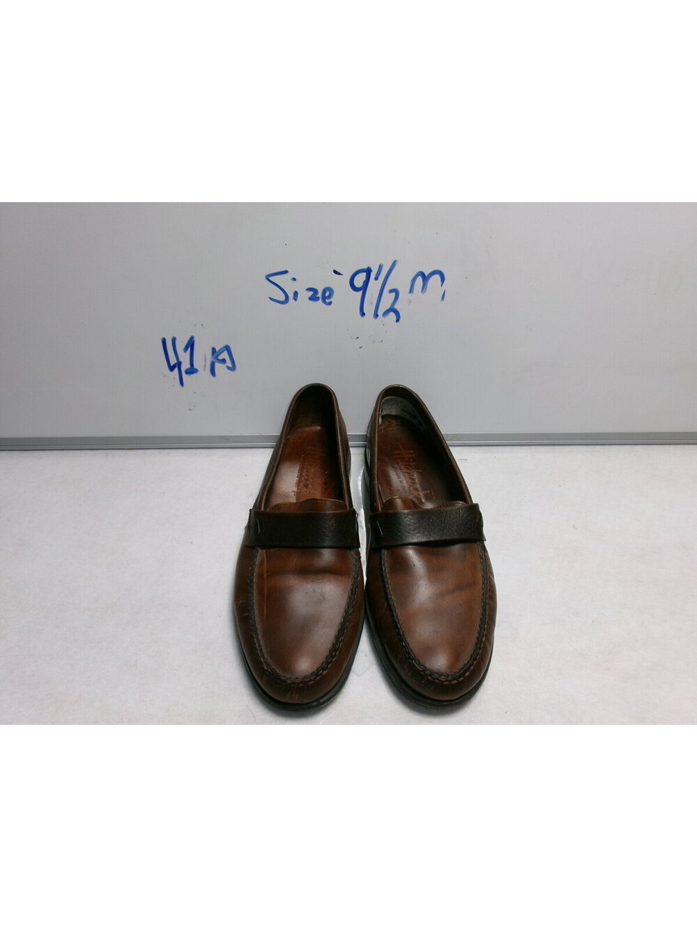 Men's Brown Leather Loafers Size 9.5 M